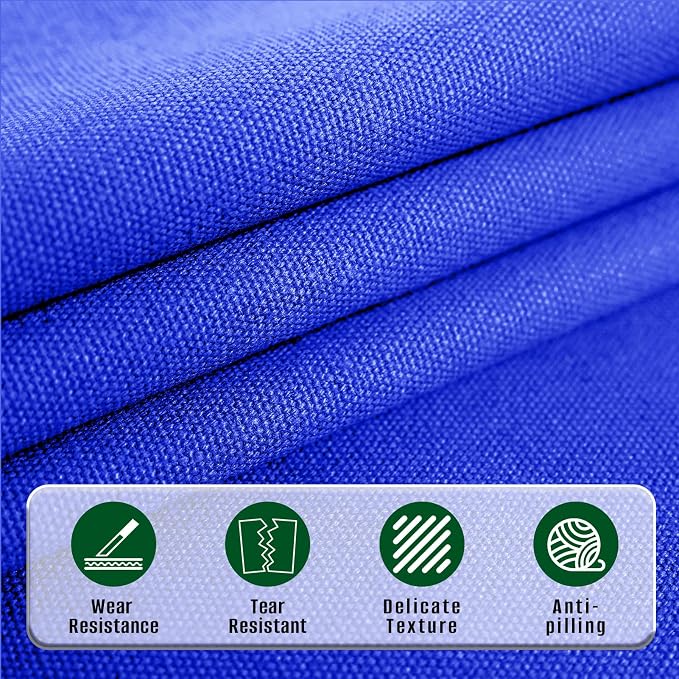 10oz Heavy Duty Cotton Canvas Fabric 60" x 80", Thick Cotton Duck Cloth for Painting, Sewing, Crafts, Tote Bags, Embroidery, Home Decor, Drop Cloth (Dark Blue)
