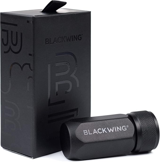 Blackwing One-Step Long Point Pencil Sharpener, German Steel Blade, Black