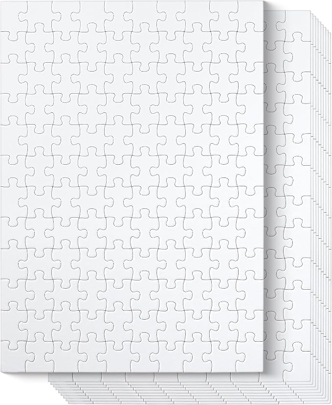 Mr. Pen- Blank Puzzle, 10 Pack, 120 Pieces/Pack, 12.3" x 8.7"