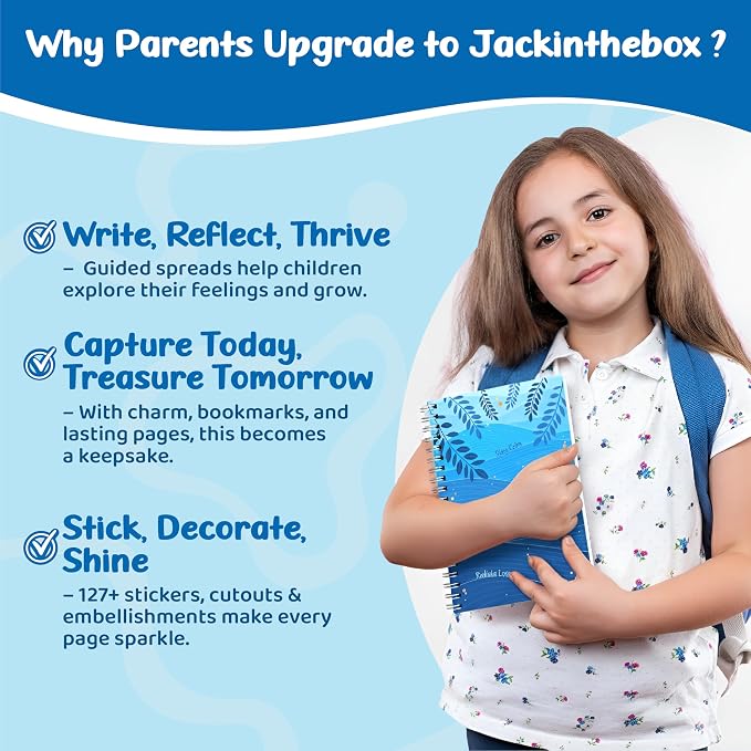 Jackinthebox Calming Journal Kit for Girls, DIY Crafts, Scrapbook Toys Set