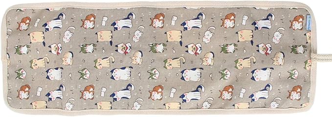 Teamoy Crochet Hook Case Organizer, Crochet Hook Roll Bag, Cartoon Cats