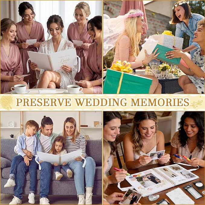 Letters to Bride Scrapbook,10.5 X 8.25 Inch,Classic,White