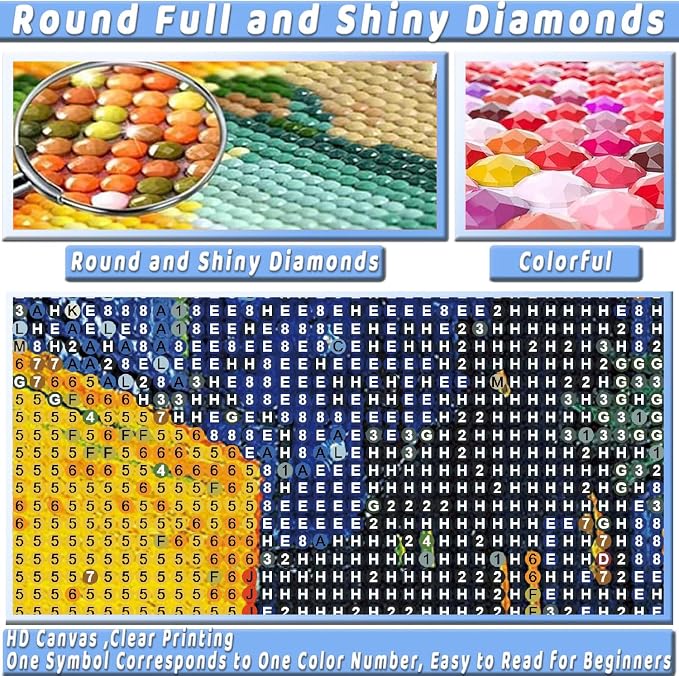 3 Pack Black Cat Diamond Art Kits for Adults Diamond Painting Kit Beginner