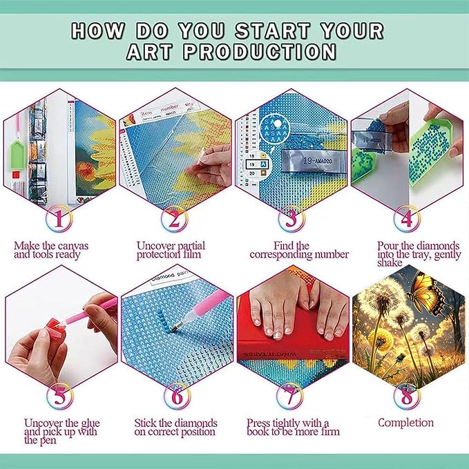 Dandelion Diamond Painting Kits for Adults - Diamond Art Kits for Adults