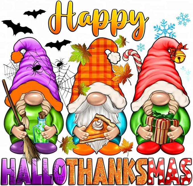 Diamond Art Kits for Adults, Halloween Diamond Painting Kits 13.8x13.8 inch | Halloween Gnomes Diamond Art Painting Kits for Adults, 5D Round Full Drill Gem Art Diamond Dots Crafts Kits, Home Wall Decor