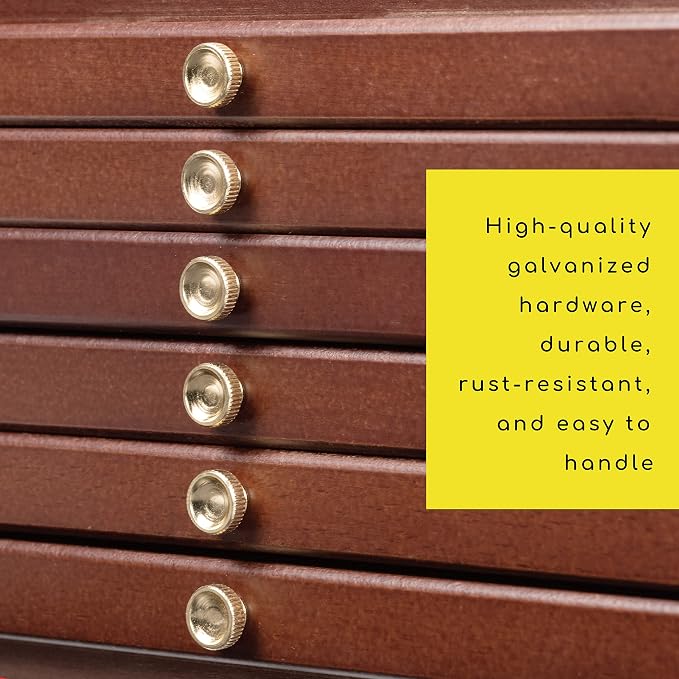 MEEDEN 6-Tier Artist Supply Storage Box: Art Organizer with Compartments