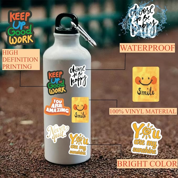 300PCS Inspirational Motivational Stickers for Scrapbook Planner Adults