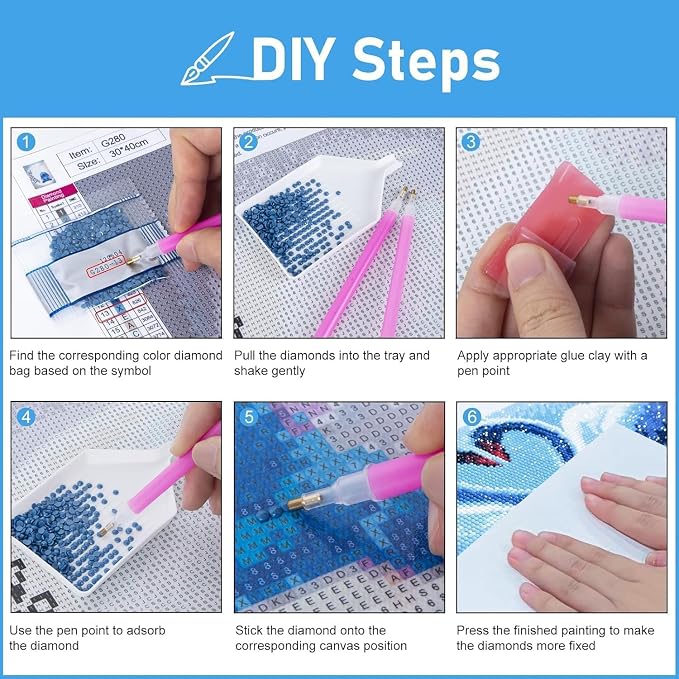 AIBOERL Diamond Art Kits for Adults，Jellyfish Diamond Painting Wall Decor | Round Drill Jellyfish Diamond Painting for Beginners DIY Rhinestone 5D Diamond dots(Gemstone Craft)Wall Art Gift 12x16IN