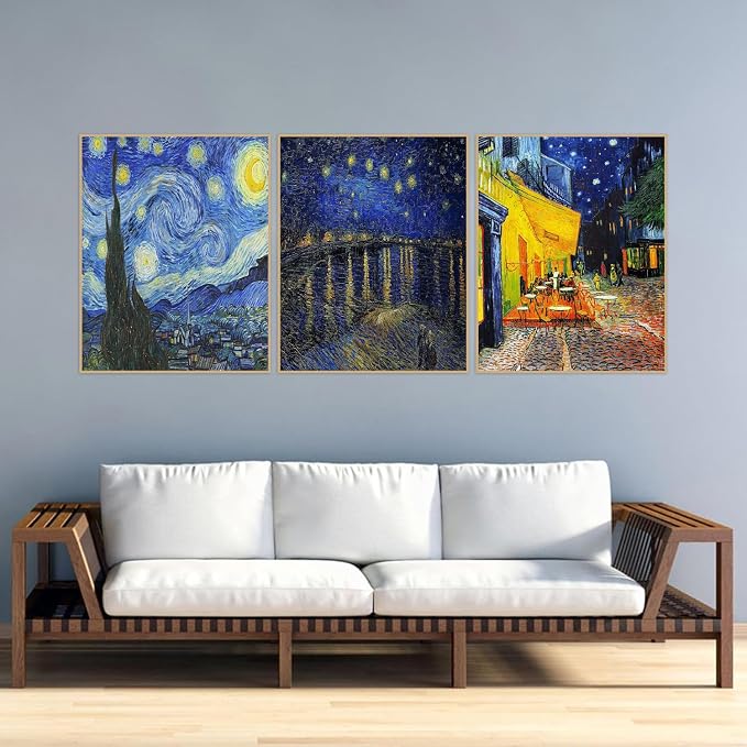 3 Pack Van Gogh Diamond Art Kits for Adults Diamond Painting Kit Beginner