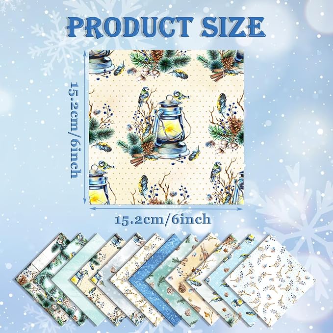 Christmas Pattern Scrapbook Paper, 6 Inch Card Production Supplies, 24 Sheets Single Sided Acid-Free Cardstock Greeting Card, Handmade Gift Journaling Craft Kits (B-style)