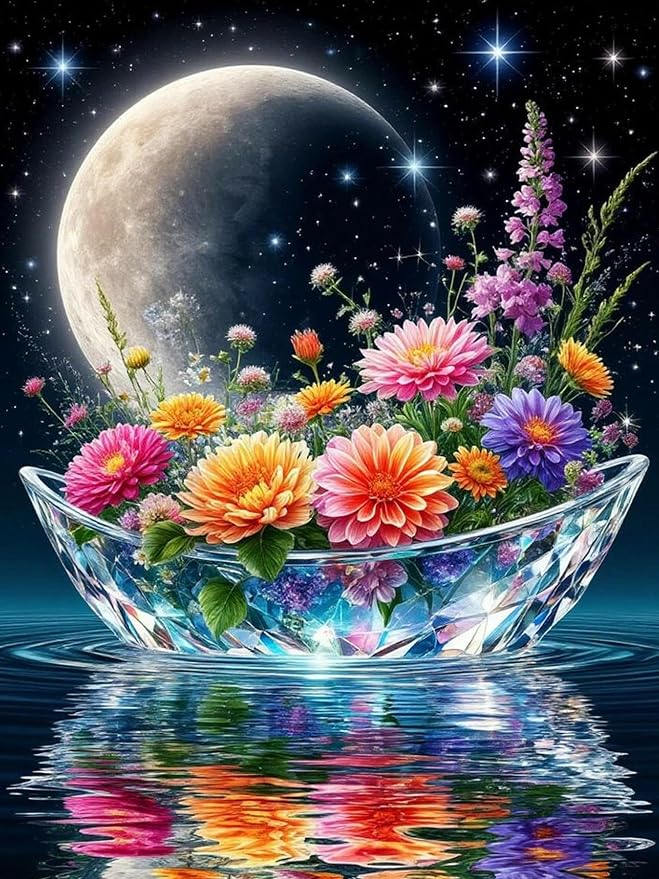 Diamond Art Kits for Adults Crystal Ship Diamond Painting Kit 12x16in