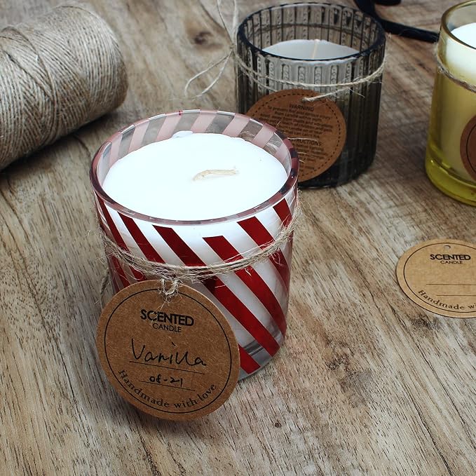 CandMak Candle Wick Kit - 60 Cotton Wicks with Tools for Making Thick, 6 inch Candles