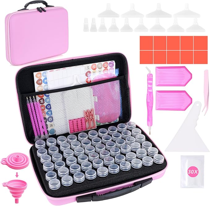 Diamond Art Storage Containers 60 Slots Diamond Painting Accessories