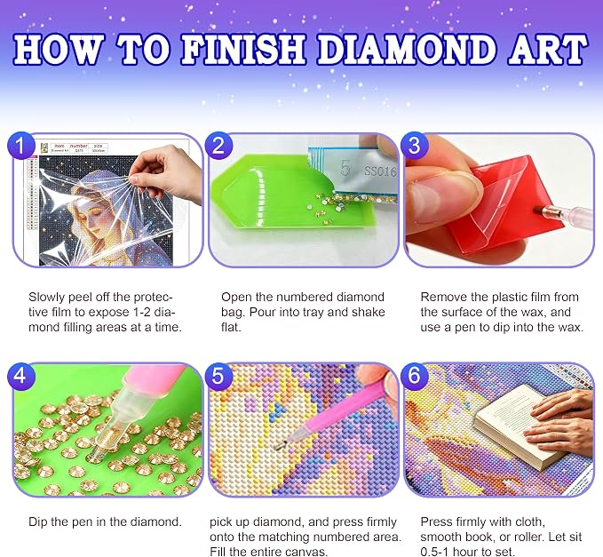 Leatrice 5D Religious Diamond Painting Kits for Adults 11.8x15.7 Inches