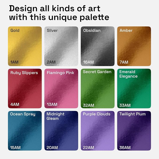 ARTISTRO 12 Metallic Paint Pens for Glass Marking - Extra-Fine Tip