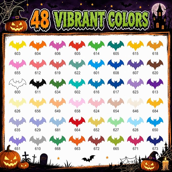 Amamao 48 Colors Soft Brush Tip Acrylic Paint Markers for Wood Rock Canvas