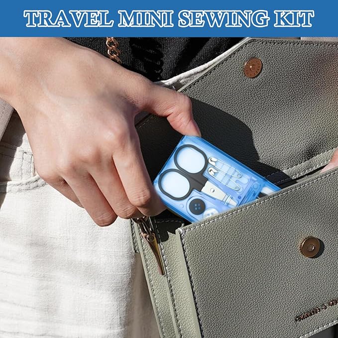 TINSKY 25 Boxes Mini Travel Sewing Kit Quick Fix Sewing Kits Bulk Basic Portable Pre Threaded Needle Emergency Repair Tool for Gifts Beginner Traveler Home Hotel