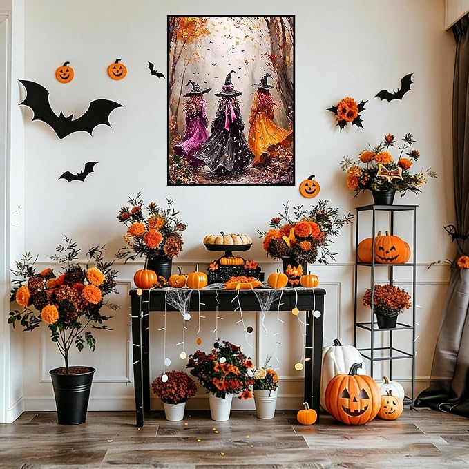 Lophomie Diamond Art Kits for Adults, 5D Halloween Diamond Painting Kits