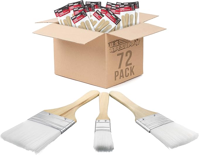 U.S. Art Supply 3 Pack of Variety Size (Set of 72 Packs of 3) = 216 Total