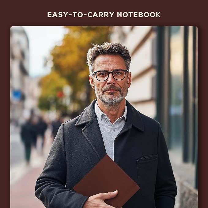 Beechmore Books 8x8 Square Mixed Media Sketchbook 160 GSM/98lb, Gift Box | Vegan Leather Hardcover Art Journal with Lay-Flat Binding, Perforated Ivory Pages for Drawing & Doodling