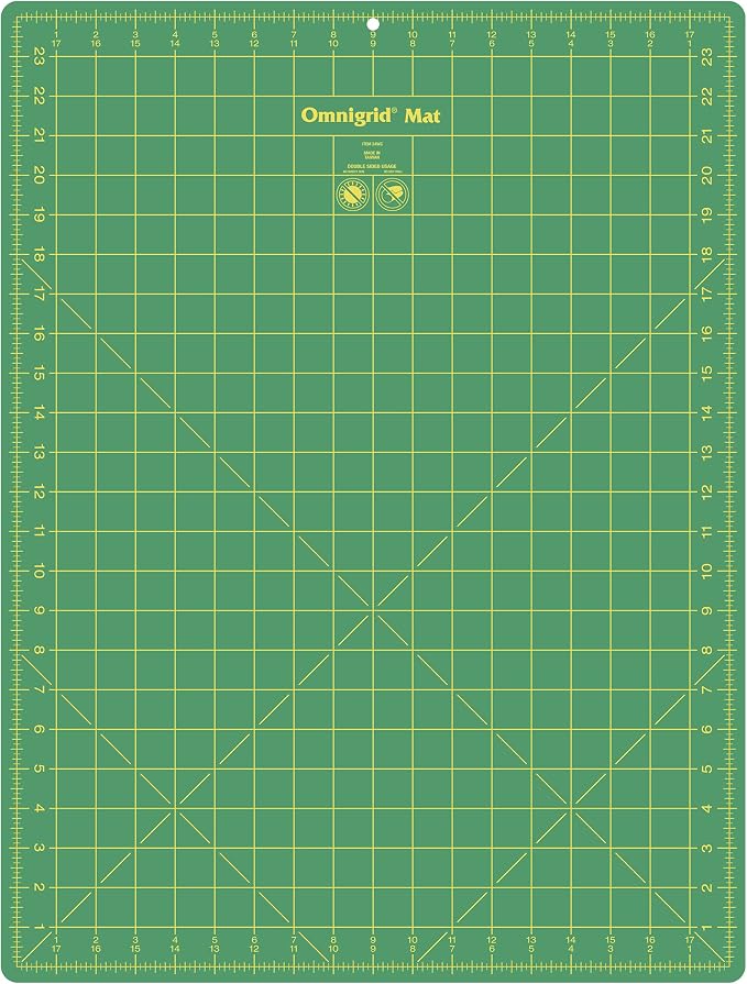 Omnigrid 24WG Gridded Mat, 18 x 24-Inch,green