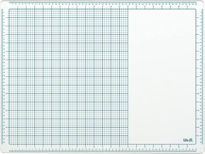 We R Memory Keepers, Glass Mat, 16 inches x 22 Inches, Heavy Duty, Perfect for Cutting, Paint Mixing, Scrapbooking, Crafts and More