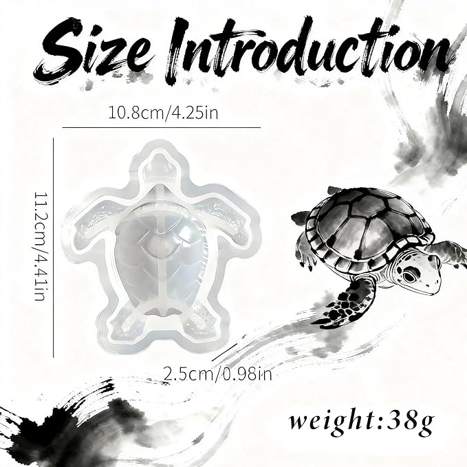 Sea Turtle Resin Molds Silicone, Turtle Animal Epoxy Casting Mold