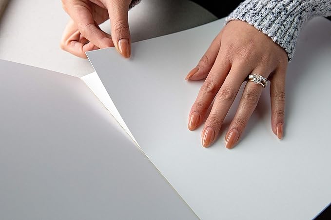 Strathmore 300 Series Bristol Paper Pad, Smooth, Tape Bound, 14x17 inches, 20 Sheets (100lb/270g) - Artist Paper for Adults and Students - Markers, Pen and Ink, White