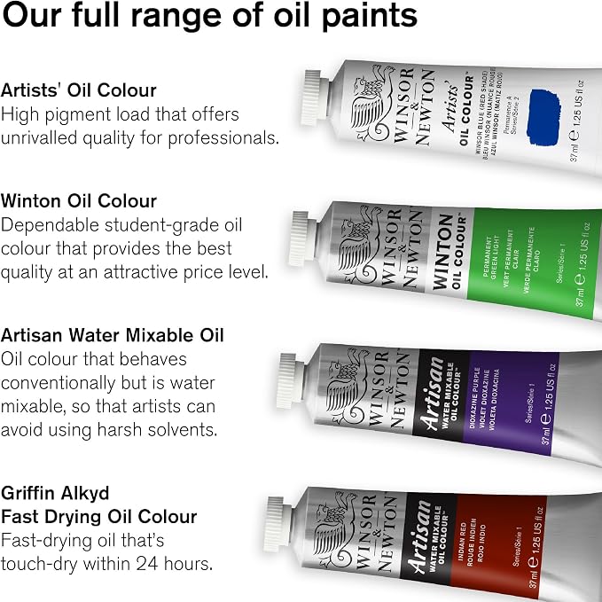 Winsor & Newton Winton Oil Color, 37ml Tube, French Ultramarine | High-quality pigments, Durable, Lightfast, Permanent, Uniform Consistency, Great Pigment Load
