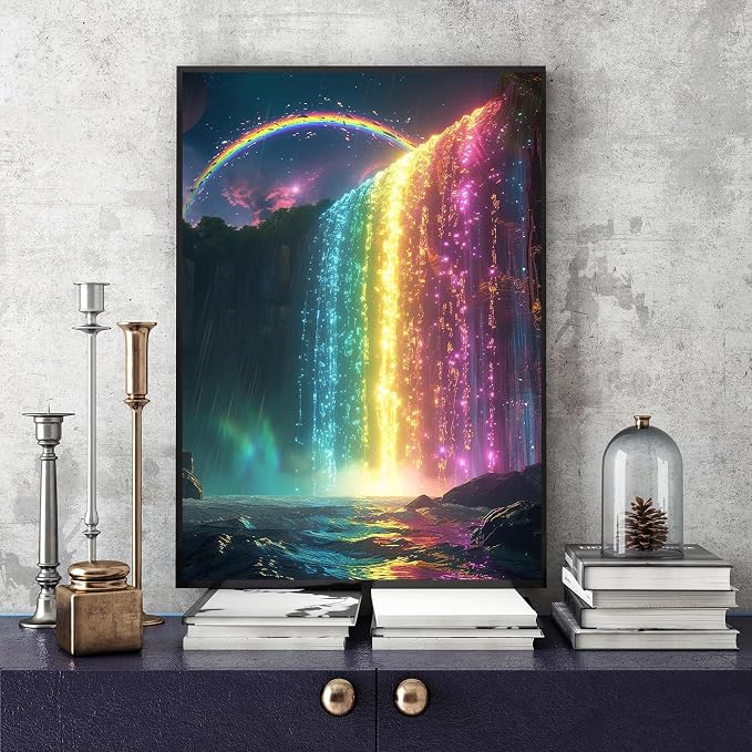 Waterfall Diamond Art Kits for Adults, 5D Diamond Painting Kits for Adults