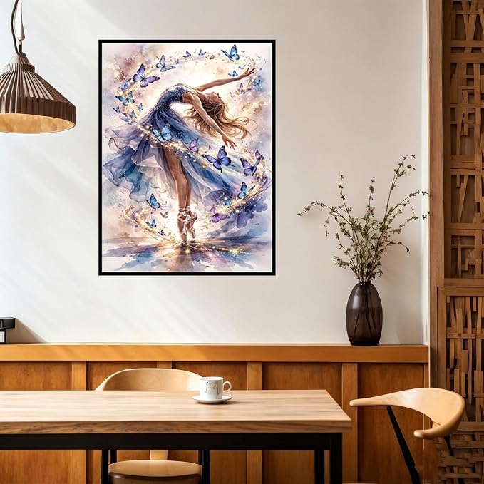 Benjenes Dancing Girl Diamond Art Kits for Adults Diamond Painting Kits