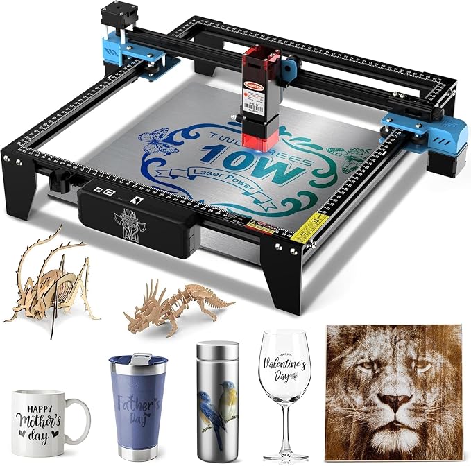 Twotrees TTS-10 Pro Laser Engraver,10000mW High Precision Laser Engraving