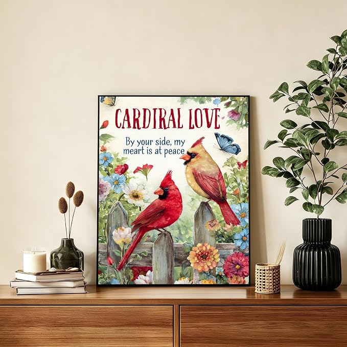 AUKELHJ Paint by Numbers Kit for Adults Beginner, Cardinal, 16X20 Inch | Paint by Number for Adults, Beginner Friendly, High-Definition Color Canvas, Stress Relief, Home Decor, Gifts, Unframed