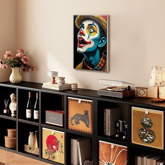 SmartEZ Paint by Numbers Kit for Adults with Frame, Clown Paint by Numbers | Adult Paint by Number Kits with Frame for Gift, Home Wall Decor, 7.87x11.81 Inch