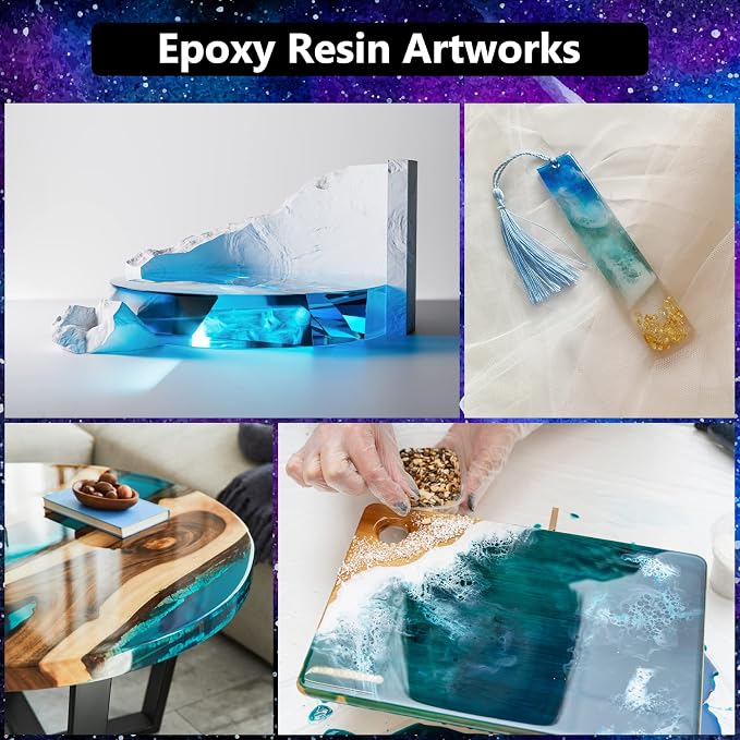 KISREL Epoxy Resin 3Gallon - Crystal Clear Epoxy Resin Kit - No Yellowing No Bubble Art Resina for Art Crafts, Jewelry Making, Wood & Resin Molds | Clear Epoxy Resin Kit ,Casting Resina for Jewelry Making, Wood & Molds