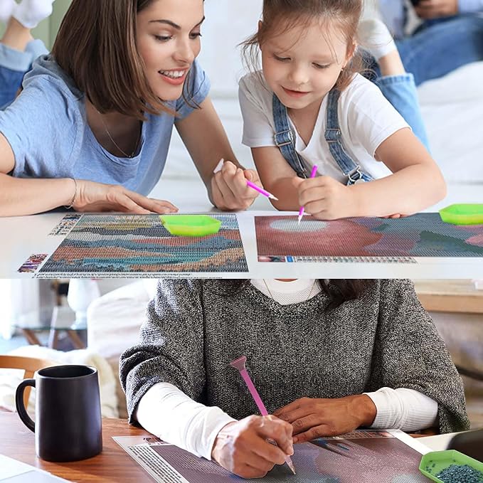 Dlylust Sunflower Diamond Art Painting Kits for Adults - Full Drill Diamond Dots Paintings for Beginners, Round 5D Paint with Diamonds Pictures Gem Art Painting Kits DIY Crafts Kits 12x16inch