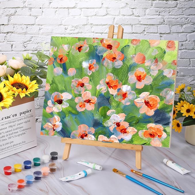 Aodaer 8 Pack Wood Panels 11 x 14 Inch Wooden Panels Canvas Unfinished Craft Wood Boards Panels for Art Crafts Acrylic and Oil Painting Pouring DIY Projects