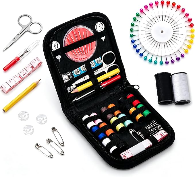 JANREAY Sewing Kit for Adults Travel Mini Kit with 14 Thread Spools