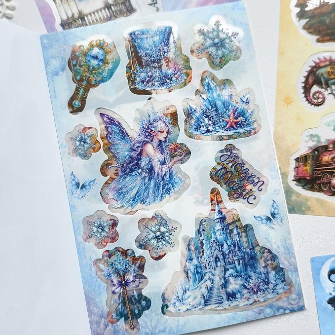 Fantasy Magic Sticker Book for Journaling Scrapbooking 400+ Stickers