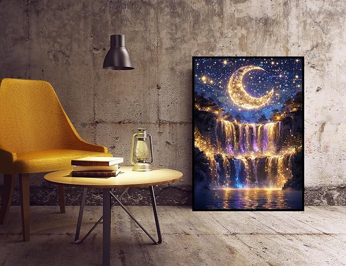 Waterfall Diamond Art Kits for Adults, 5D Diamond Painting Kits for Adults