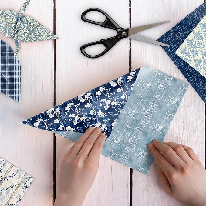 12inch Boho Scrapbook Paper Vintage Flower Pattern Papers Pad,24 Sheets Double-Sided Bobo Floral Scrapbooking CardStock Paper Pad for Holiday Cardmaking DIY Origami Paper.