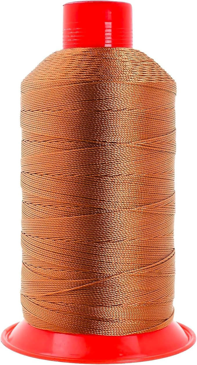 Mandala Crafts Size 277 840D T270 Bourbon Brown Bonded Nylon Thread 800 YDs
