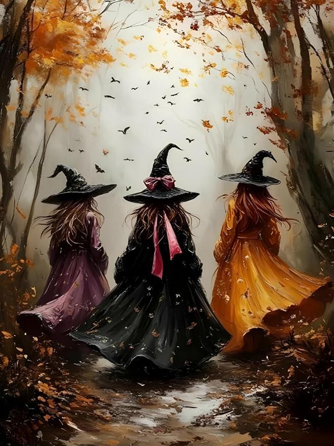 HHMATITS Halloween Diamond Art Kits for Adults 12 X 16Inch