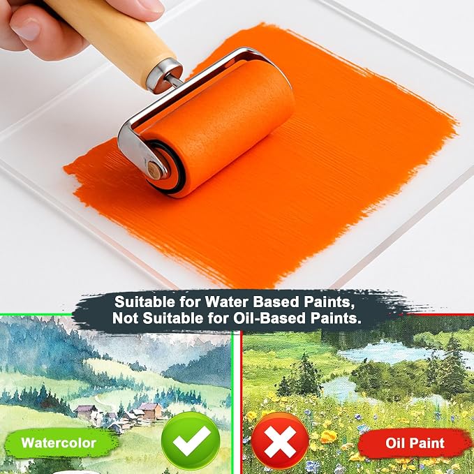 DINGSEN Gel Printing Plate Kit, Printmaking Set for Artists & Crafters