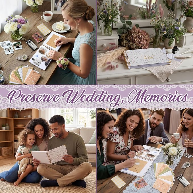 Humyoun Letters to Bride Scrapbook,8.5 X 7 Inch,Wildflower,Colorful