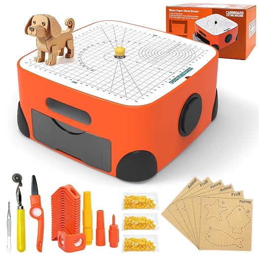 Safe Power Cardboard Cutter for Kids - Include Cutting Tools