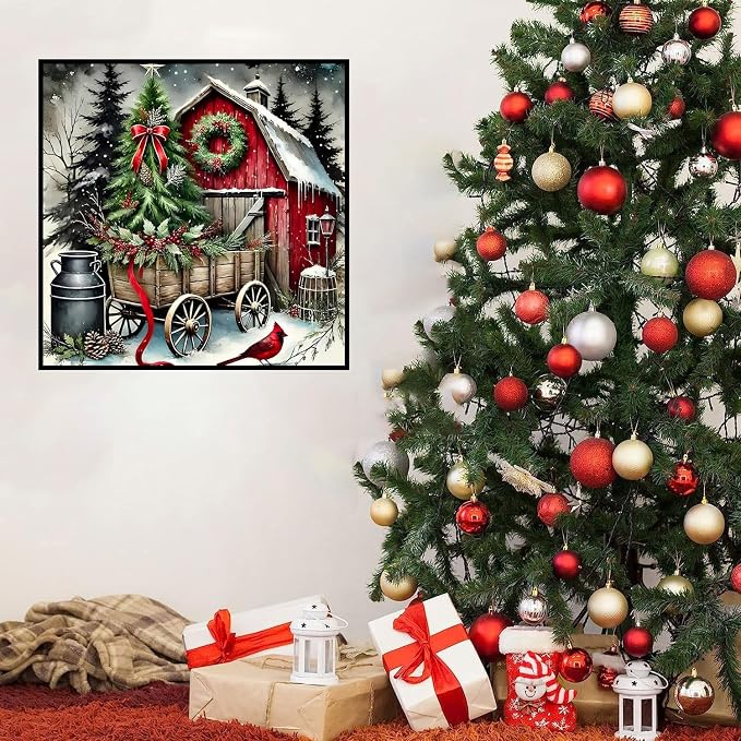 HHMATITS Christmas Diamond Art Kits for Adults 14X14IN