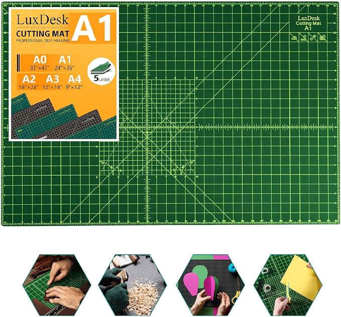 Large Self Healing Cutting Mat For Sewing 24x36 In A1 Quilt Cutting Mat