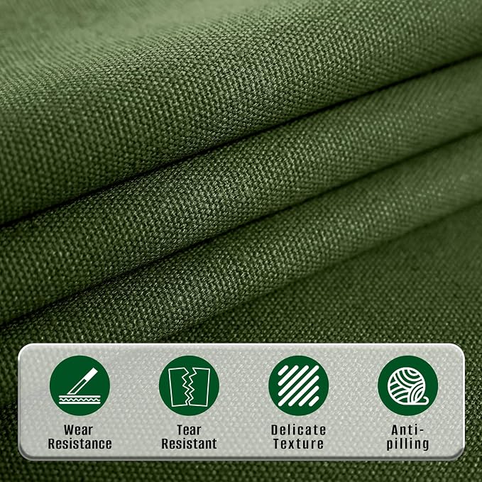 10oz Heavy Duty Cotton Canvas Fabric 60" x 80", Thick Cotton Duck Cloth for Painting, Sewing, Crafts, Tote Bags, Embroidery, Home Decor, Drop Cloth (Hunter Green)