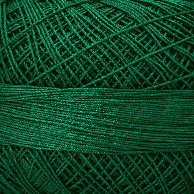 Lizbeth Size 80 HH80638 HH80 Lizbeth Cotton Thread 184 Yds 10G, Christmas Green